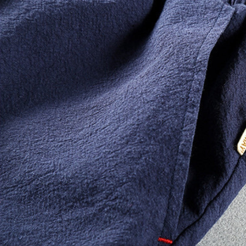 Men's Elastic Waist Drawstring Shorts - Side Pockets