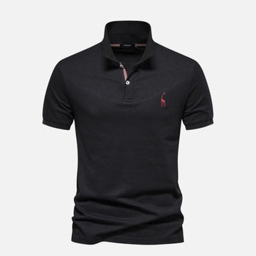 Men's Polo Shirt Short Sleeve with Embroidered Motif