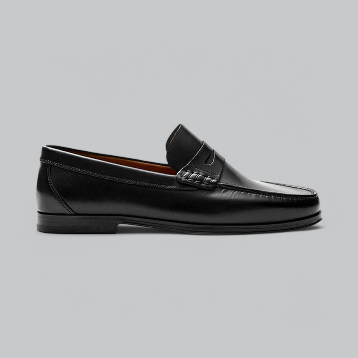 Men’s Leather Penny Loafers – Classic Slip-On Formal Shoes