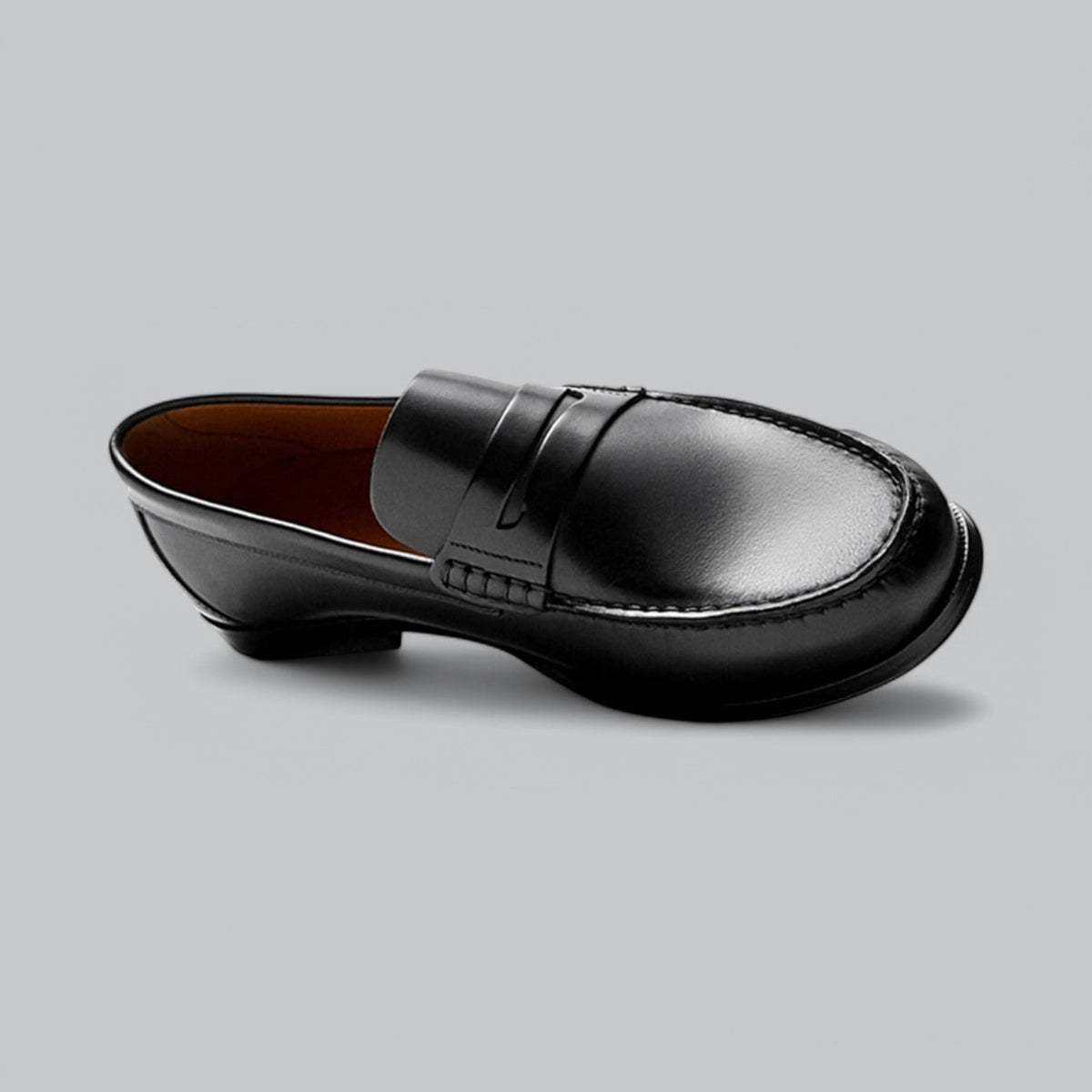 Men’s Leather Penny Loafers – Classic Slip-On Formal Shoes