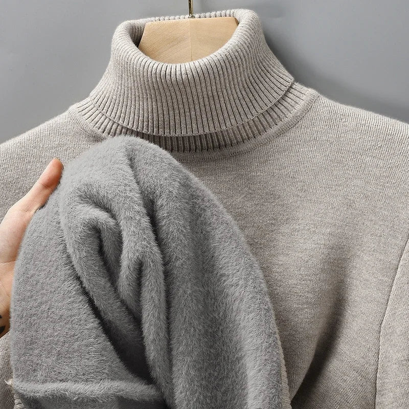 Men’s Turtleneck Jumper – Refined Slim Fit Pullover
