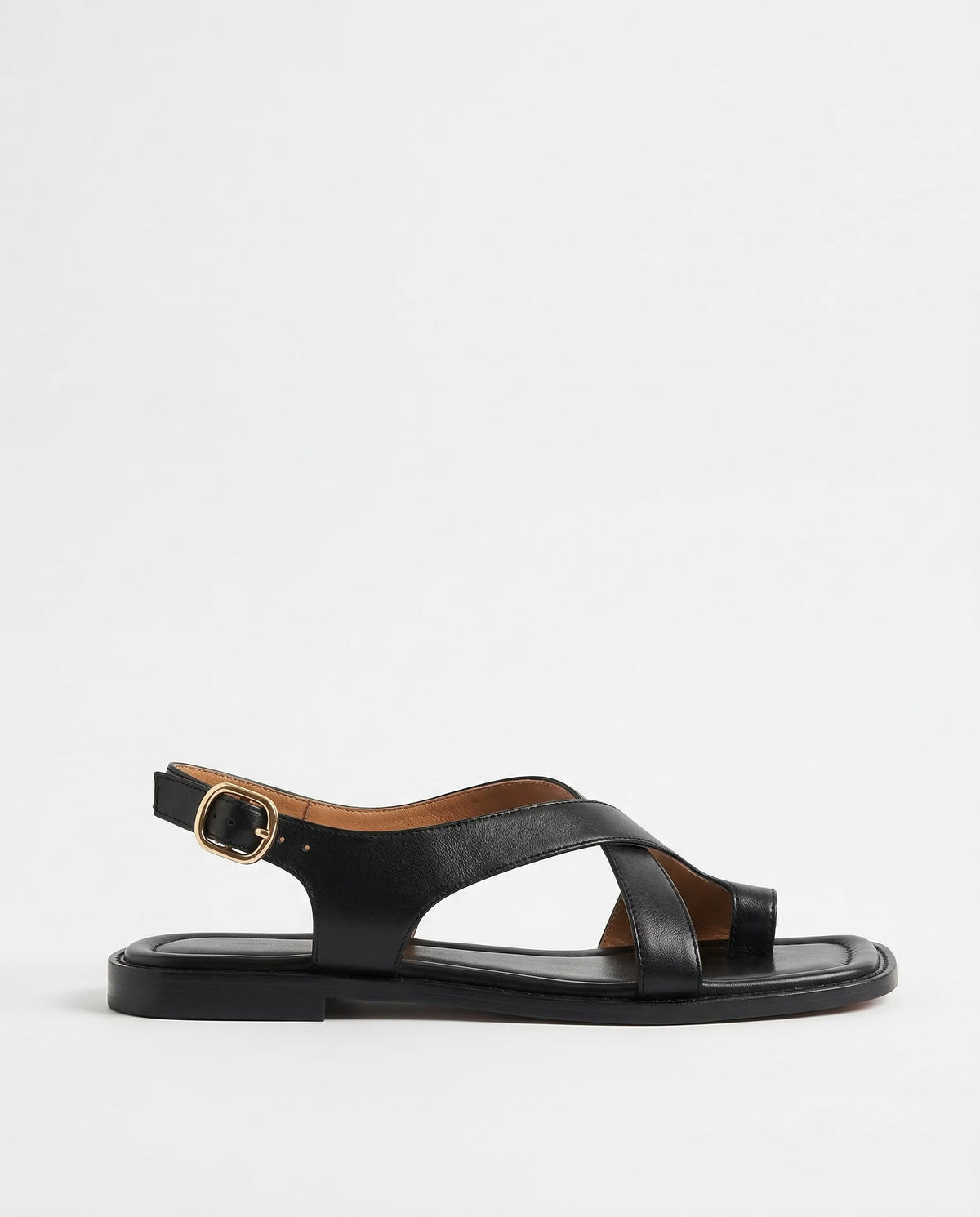 Women's Cross Strap Slingback Sandals - Buckle Closure