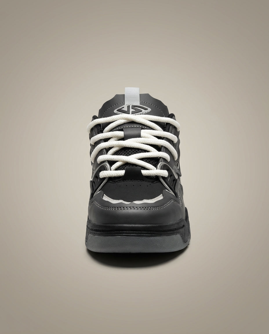 Men's Low Top Chunky Sole Basketball Sneakers - Lace Up