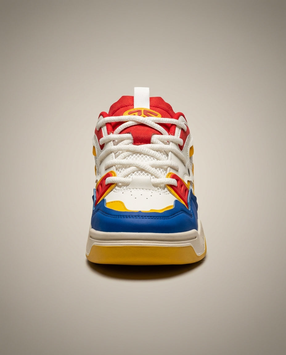 Men's Low Top Chunky Sole Basketball Sneakers - Lace Up