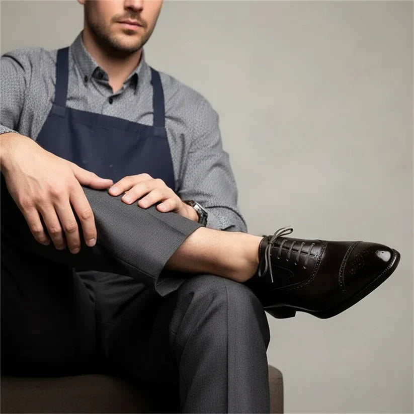 Men’s Classic Oxford Dress Shoes – Cap Toe Lace-Up Formal Shoes