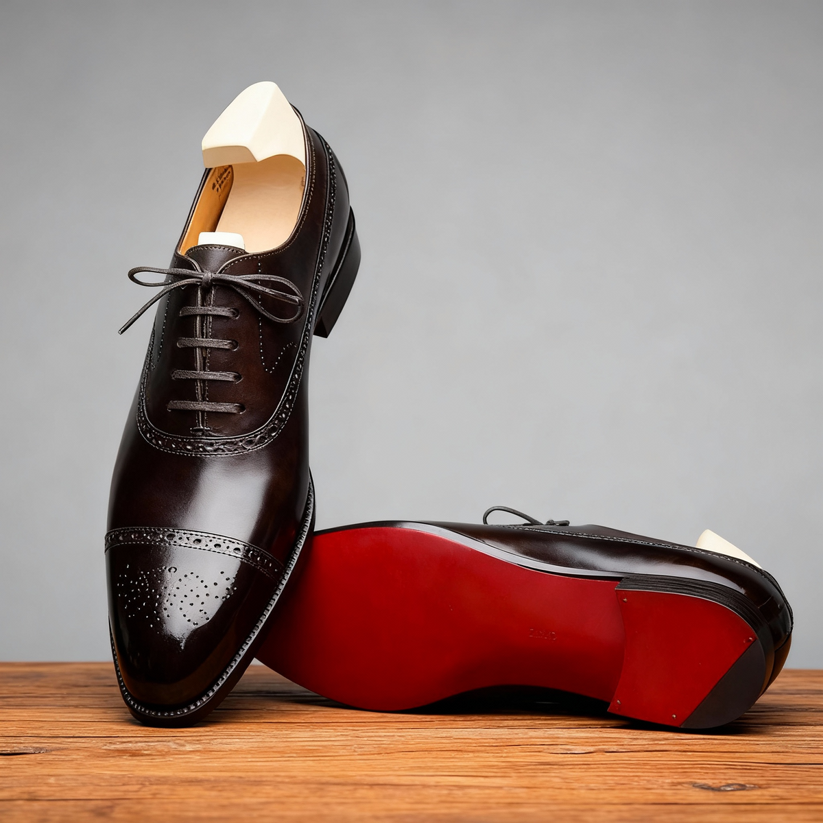 Men’s Classic Oxford Dress Shoes – Cap Toe Lace-Up Formal Shoes
